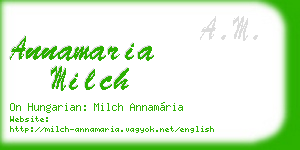 annamaria milch business card